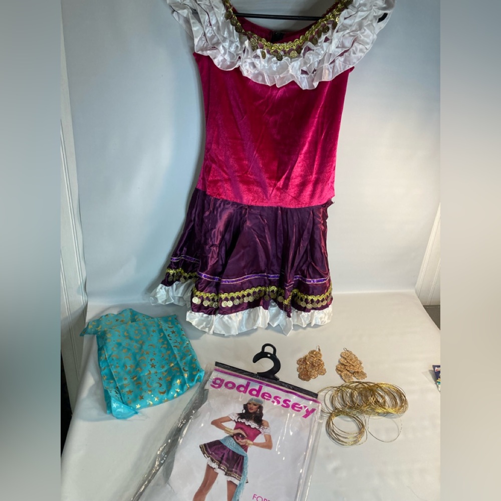 Goddessey gypsy Halloween costume small no head scarf